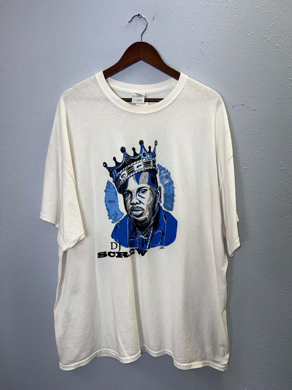 Vintage DJ Screw T Shirt Mens 2XL White Rap Tee Robert Davis King Of Da South